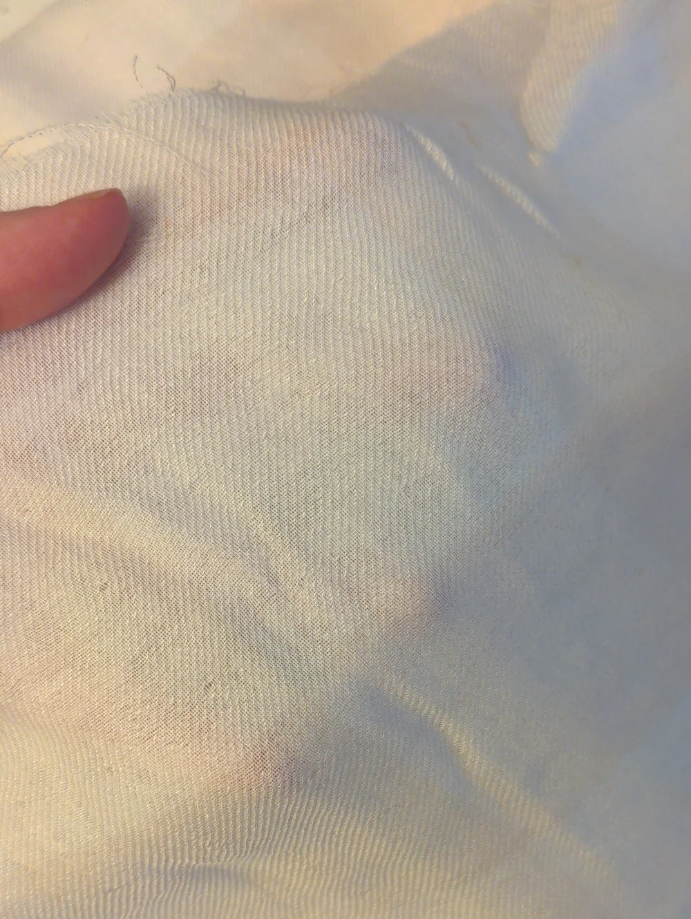 3 Yards Beige-White Gingham Double Gauze Twill Cotton